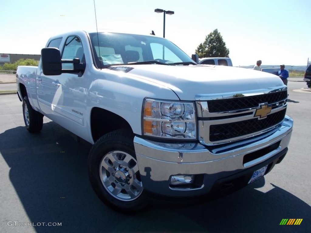 2014 Silverado 2500HD LTZ Crew Cab 4x4 - Summit White / Ebony photo #1