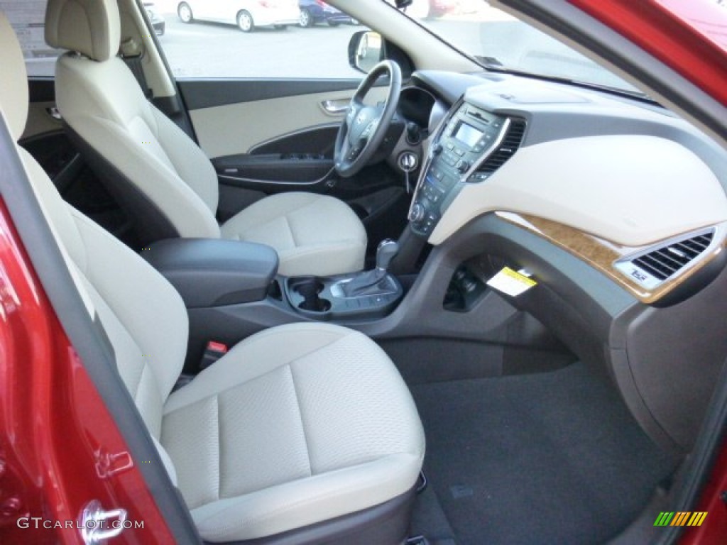 2013 Santa Fe GLS AWD - Regal Red Pearl / Beige photo #10