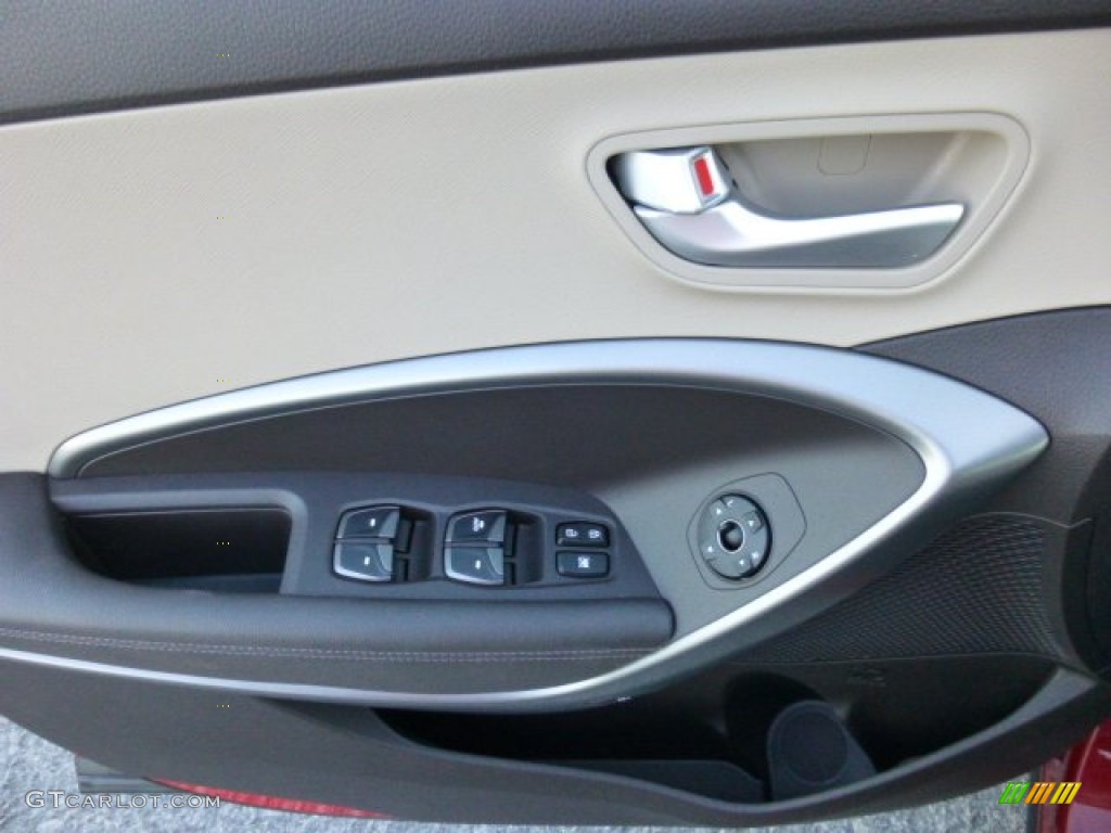 2013 Santa Fe GLS AWD - Regal Red Pearl / Beige photo #17