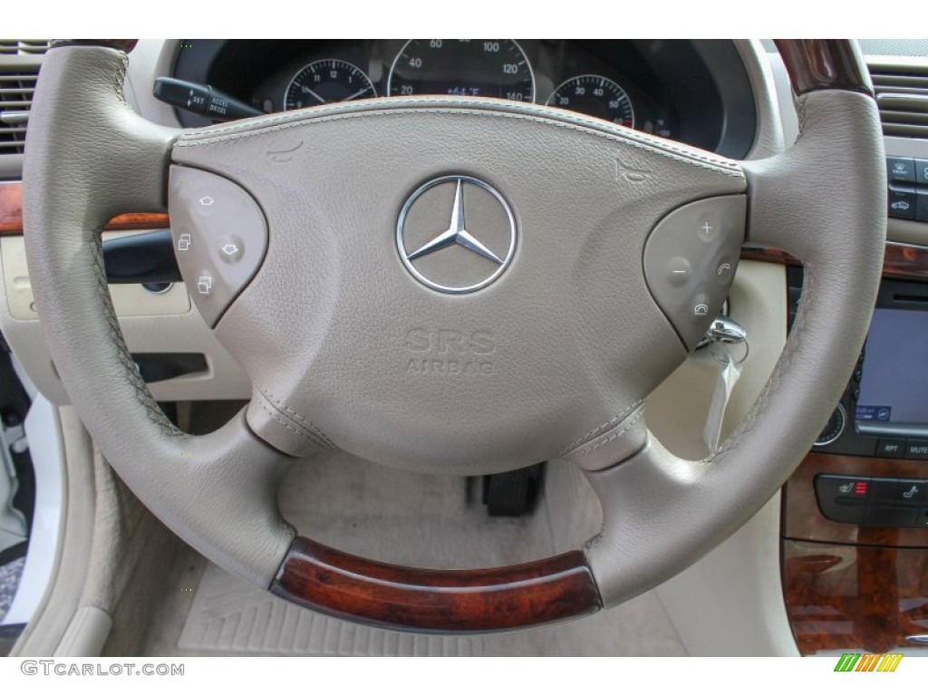 2005 Mercedes-Benz E 320 Sedan Ash Steering Wheel Photo #86664985