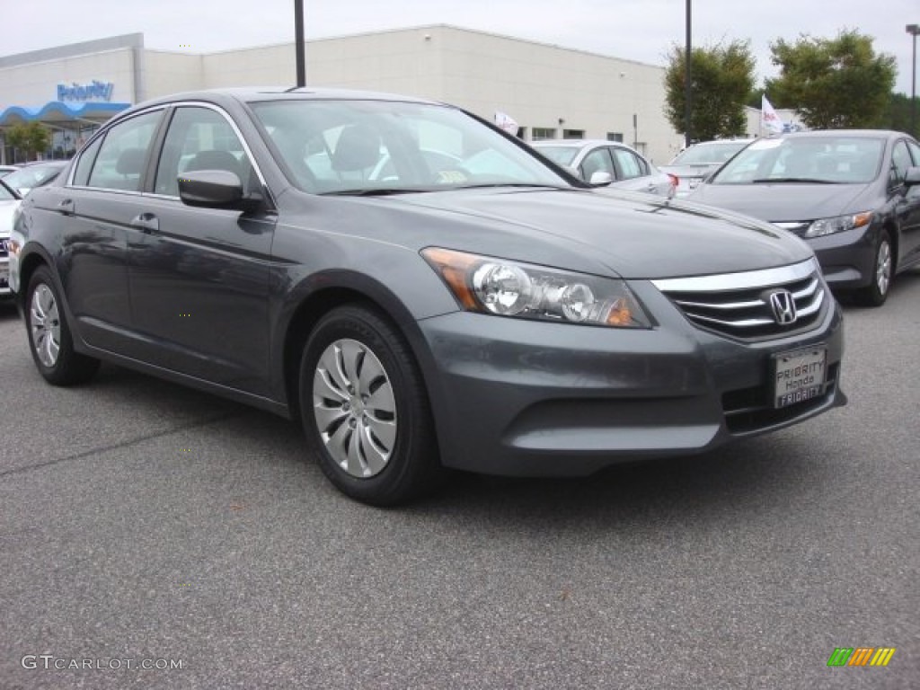 2011 Accord LX Sedan - Polished Metal Metallic / Gray photo #7