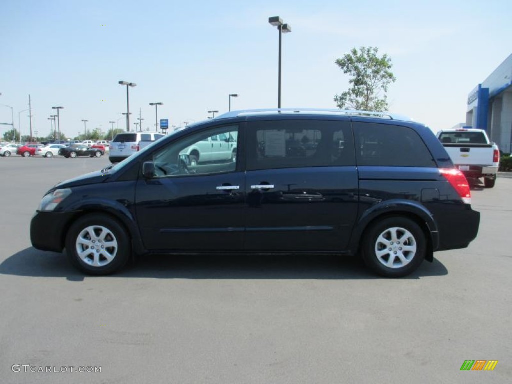 2008 Quest 3.5 S - Majestic Blue Metallic / Gray photo #3