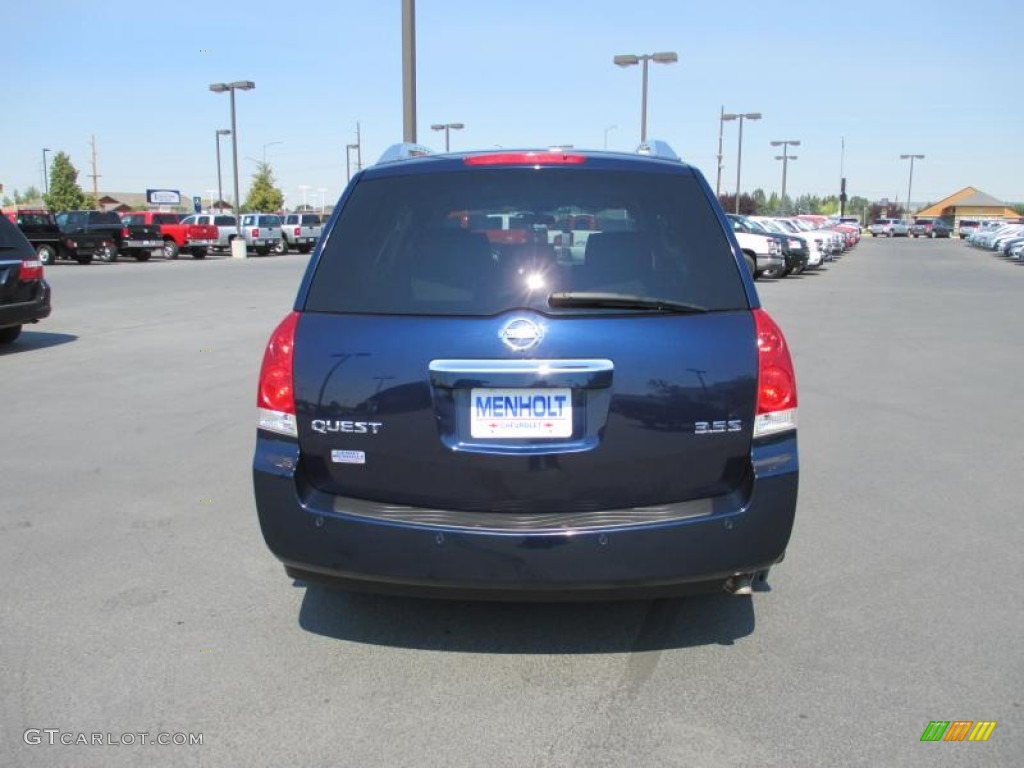 2008 Quest 3.5 S - Majestic Blue Metallic / Gray photo #5