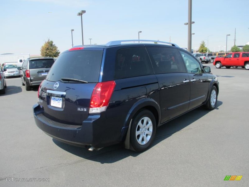 2008 Quest 3.5 S - Majestic Blue Metallic / Gray photo #6