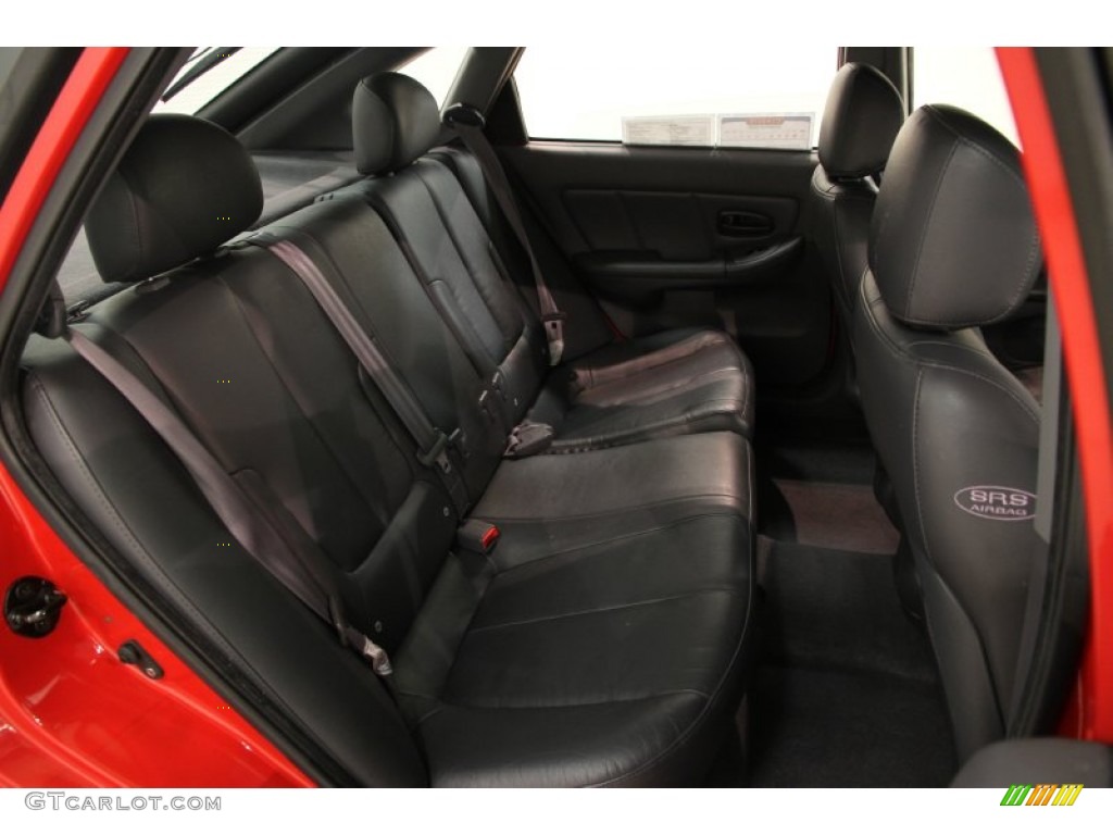 2003 Elantra GT Hatchback - Rally Red / Dark Gray photo #11