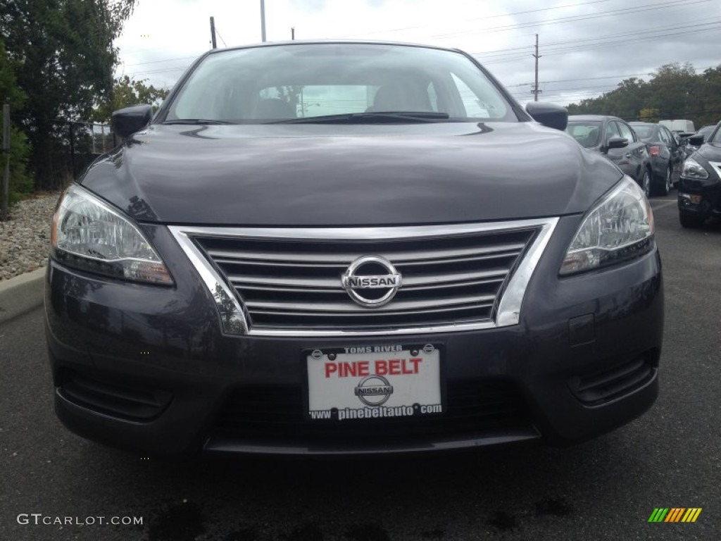 2013 Sentra S - Amethyst Gray / Marble Gray photo #2