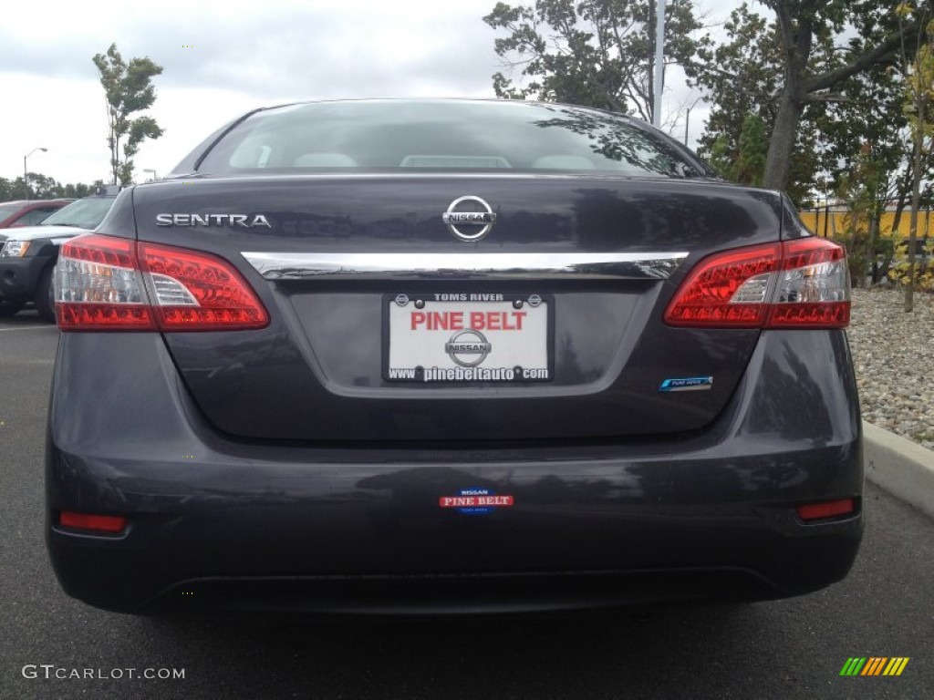 2013 Sentra S - Amethyst Gray / Marble Gray photo #6