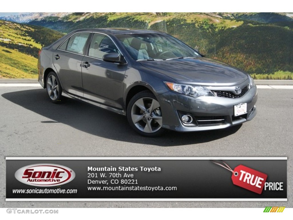 2014 Camry SE V6 - Magnetic Gray Metallic / Black/Ash photo #1