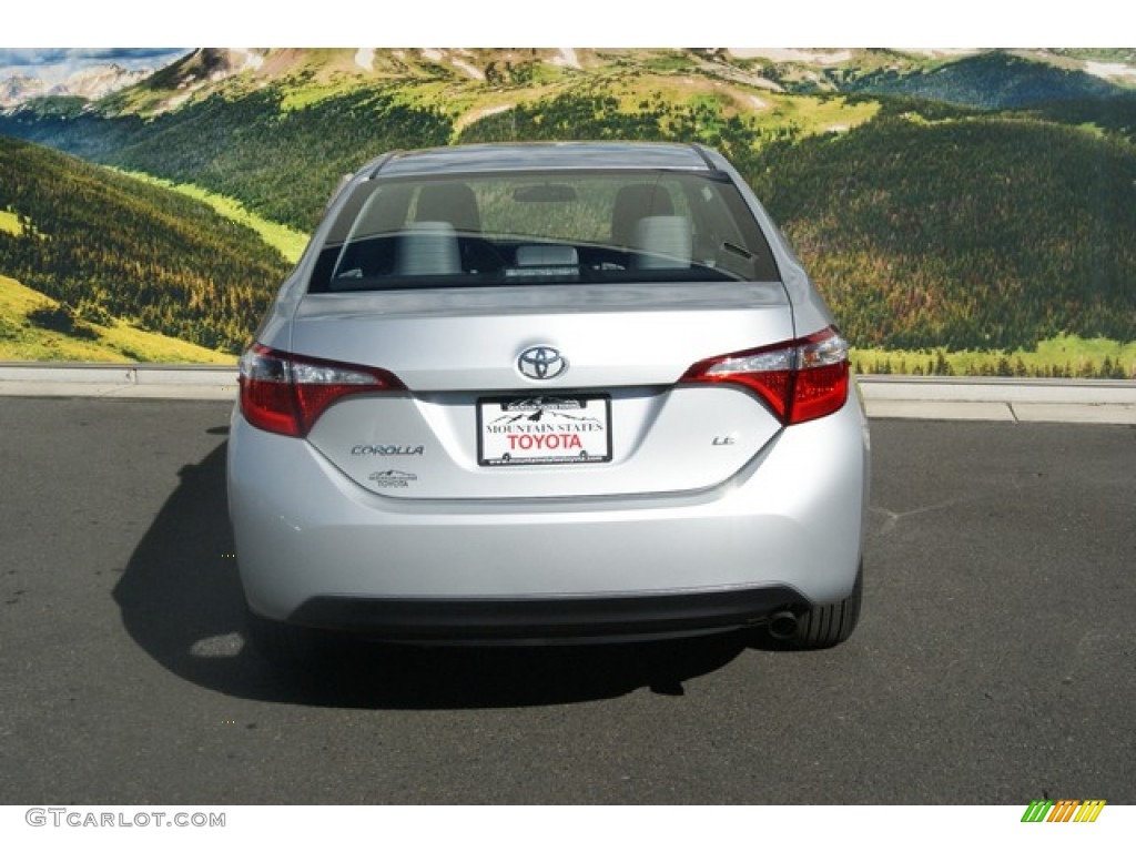 2014 Corolla LE - Classic Silver Metallic / Ash photo #4