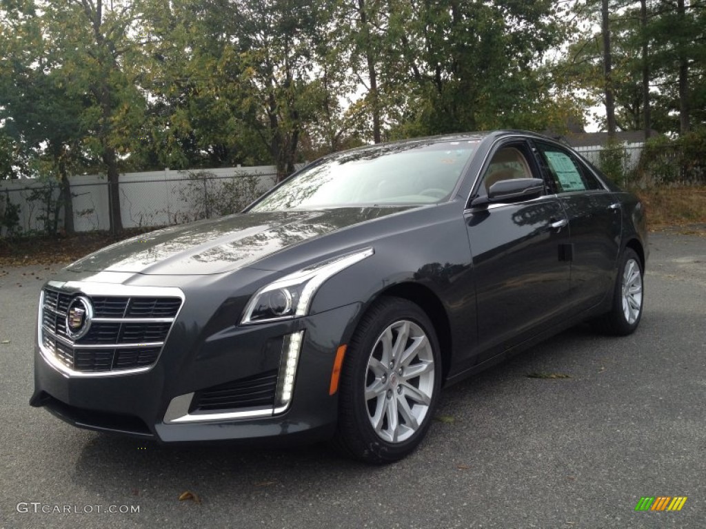 Phantom Gray Metallic 2014 Cadillac CTS Luxury Sedan AWD Exterior Photo #86670739