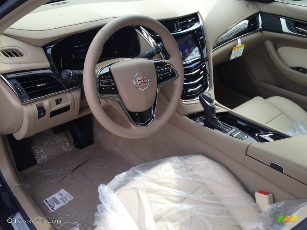 Light Cashmere/Medium Cashmere Interior 2014 Cadillac CTS Luxury Sedan AWD Photo #86670919