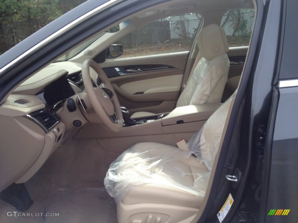Light Cashmere/Medium Cashmere Interior 2014 Cadillac CTS Luxury Sedan AWD Photo #86670931