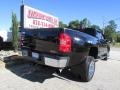 2008 Black Onyx GMC Sierra 3500HD SLT Crew Cab 4x4 Dually  photo #7