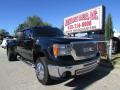 2008 Black Onyx GMC Sierra 3500HD SLT Crew Cab 4x4 Dually  photo #11