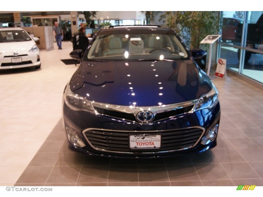 2013 Avalon Hybrid Limited - Nautical Blue Metallic / Almond photo #2