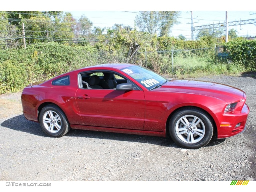 2014 Mustang V6 Coupe - Ruby Red / Charcoal Black photo #4