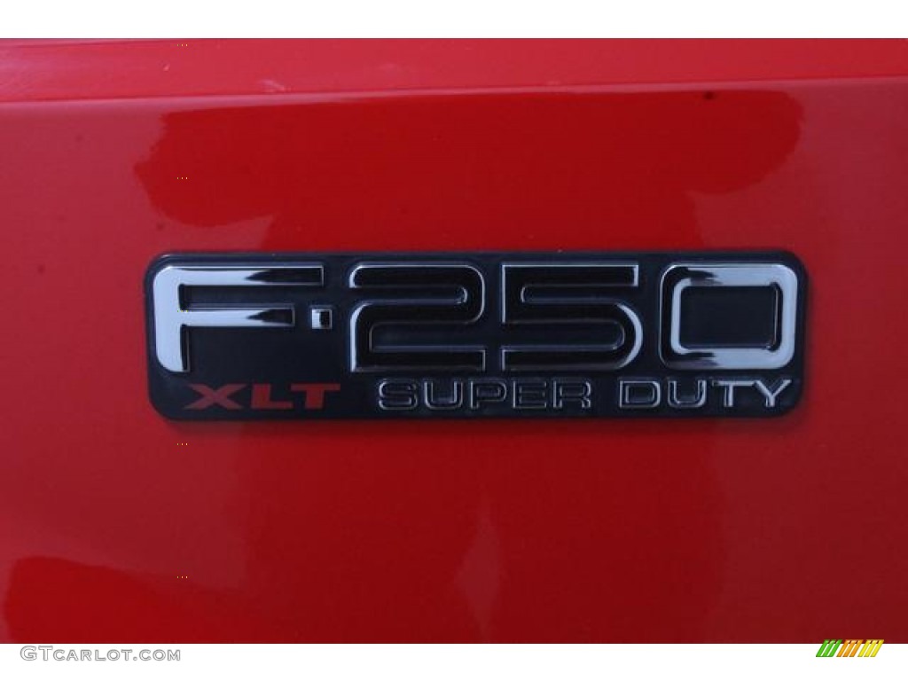 2003 F250 Super Duty XLT SuperCab 4x4 - Red Clearcoat / Medium Flint Grey photo #15