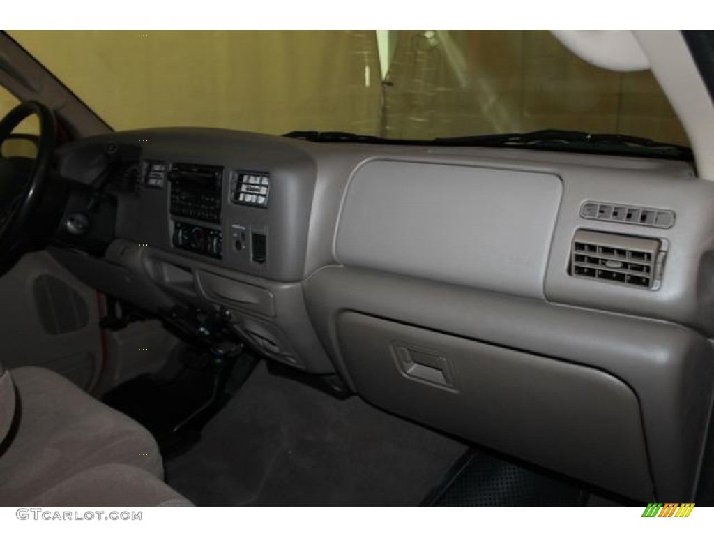 2003 F250 Super Duty XLT SuperCab 4x4 - Red Clearcoat / Medium Flint Grey photo #27