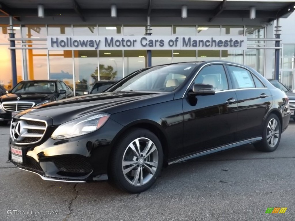 2014 E E250 BlueTEC 4Matic Sedan - Black / Porcelain/Black photo #1