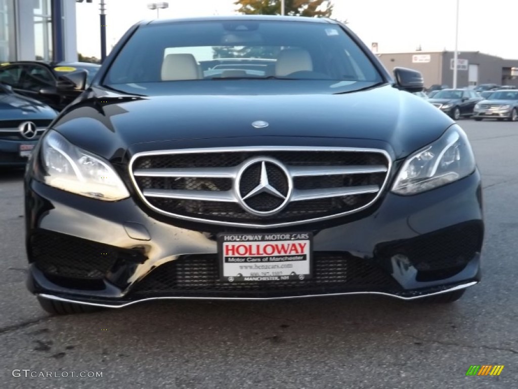 2014 E E250 BlueTEC 4Matic Sedan - Black / Porcelain/Black photo #2