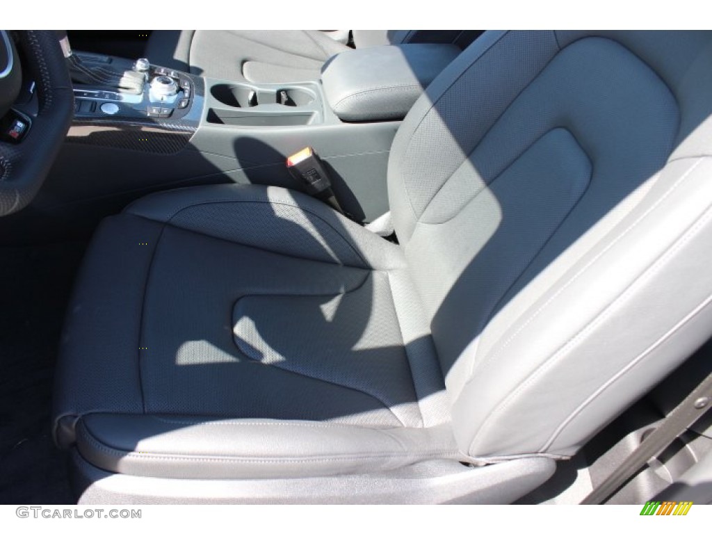 Black Perforated Milano Leather Interior 2014 Audi RS 5 Coupe quattro Photo #86674834