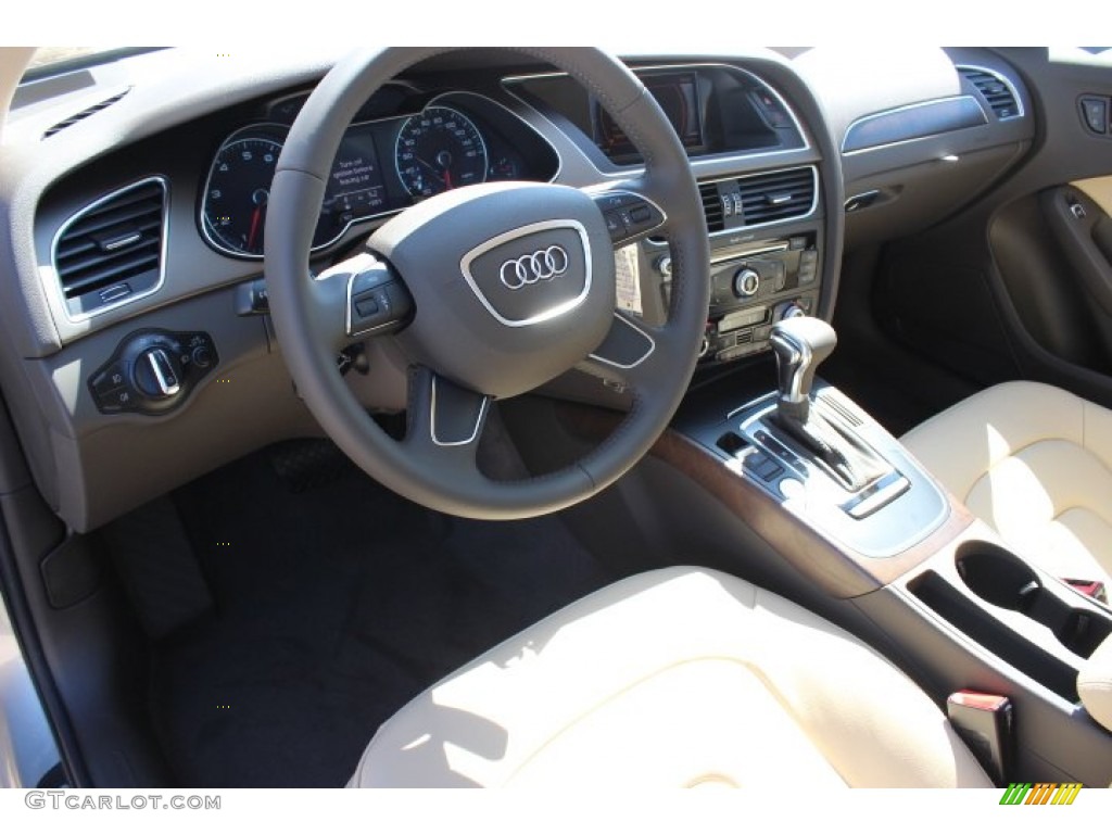 Velvet Beige/Moor Brown Interior 2014 Audi A4 2.0T Sedan Photo #86674942