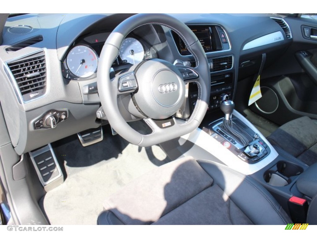 Black Leather/Alcantara Interior 2014 Audi SQ5 Prestige 3.0 TFSI quattro Photo #86675176