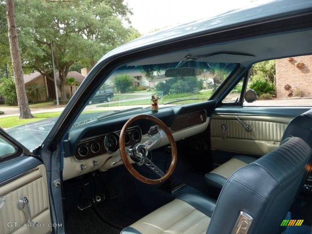 1966 Mustang Coupe - Silver Blue Metallic / Light Blue photo #4