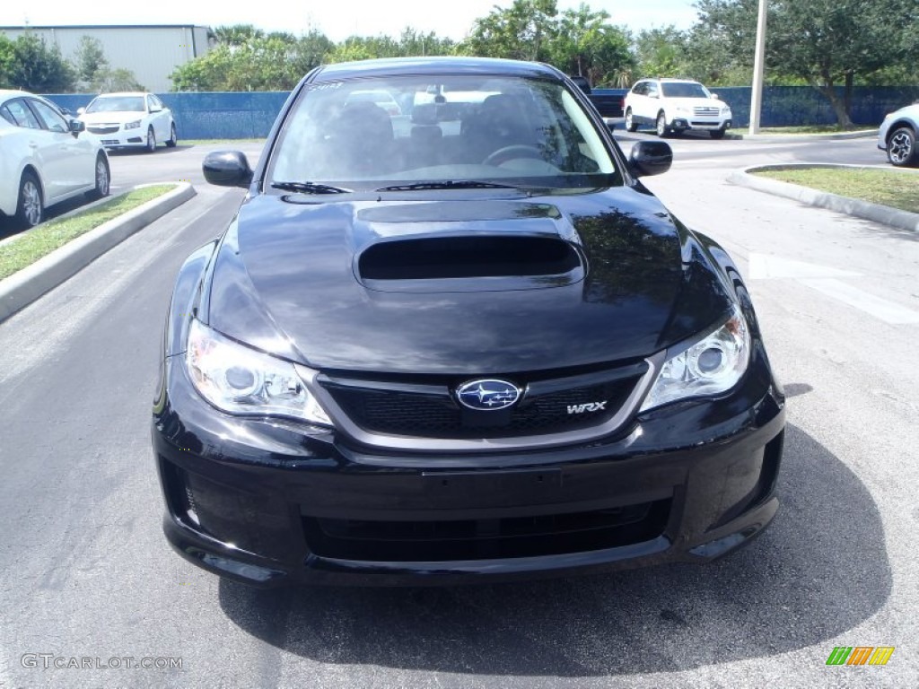 2014 Impreza WRX 4 Door - Crystal Black Silica / Carbon Black photo #2