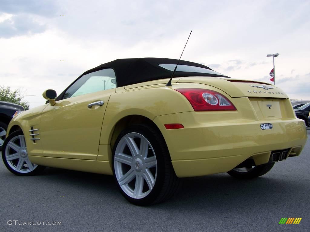 2007 Crossfire Limited Roadster - Classic Yellow / Dark Slate Gray/Vanilla photo #11