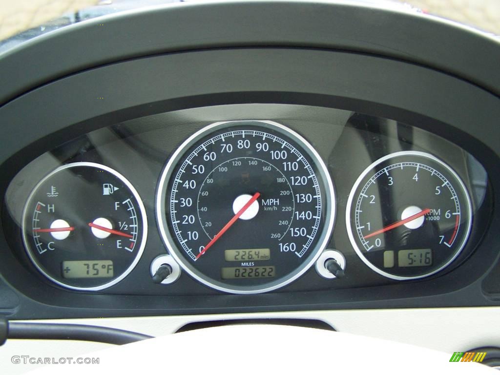 2007 Chrysler Crossfire Limited Roadster Gauges Photo #8667894