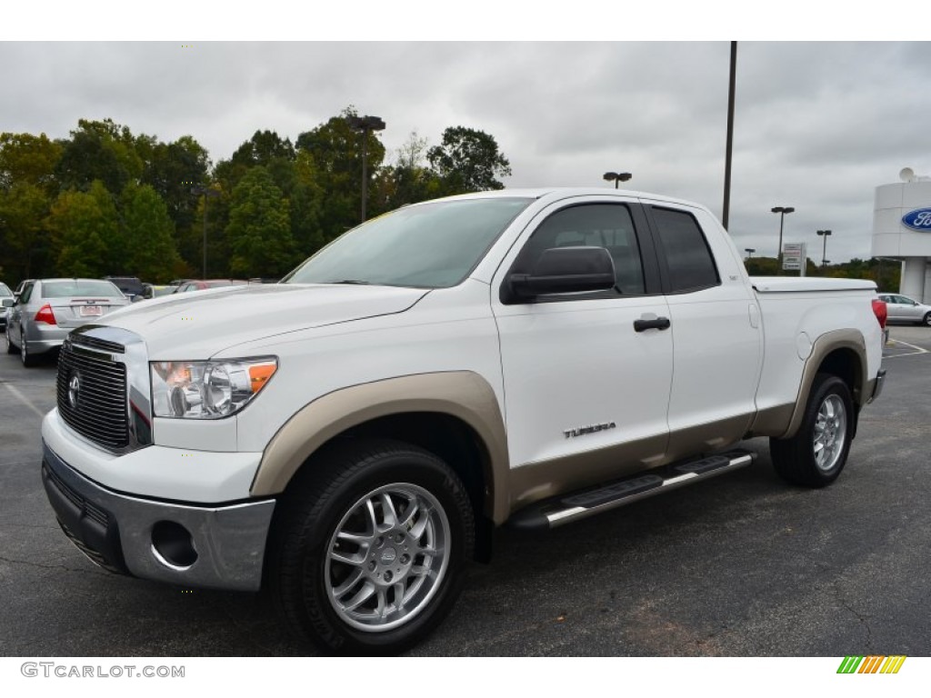 2011 Tundra X-SP Double Cab - Super White / Sand Beige photo #6