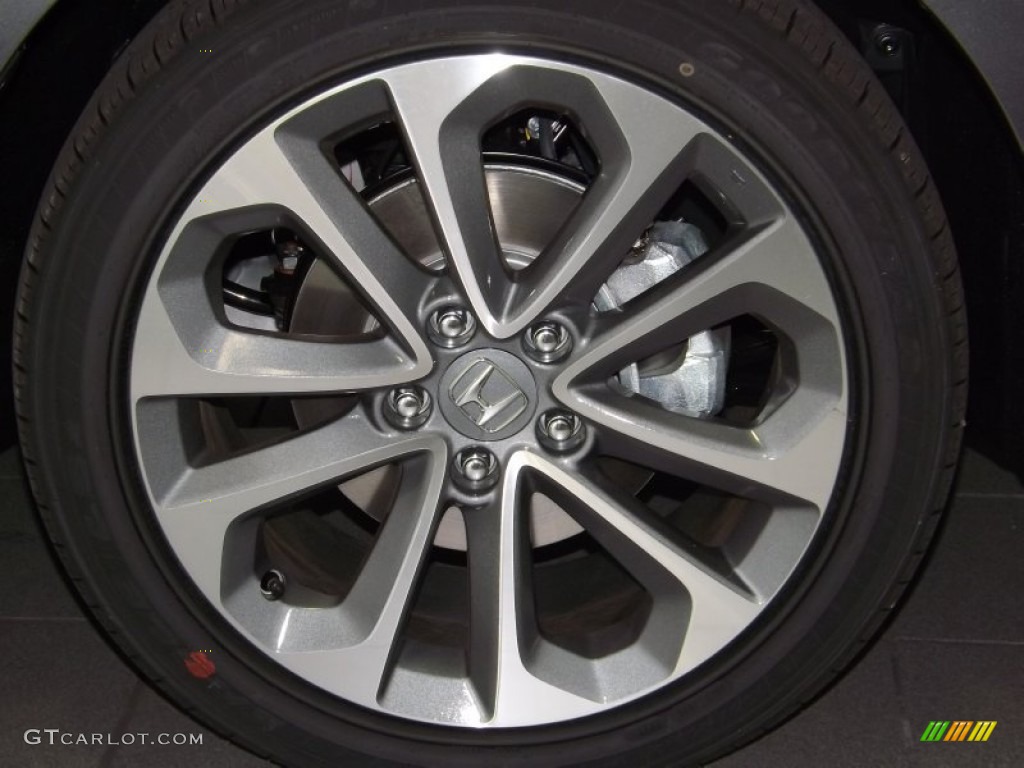 2014 Accord EX-L V6 Coupe - Modern Steel Metallic / Black photo #3