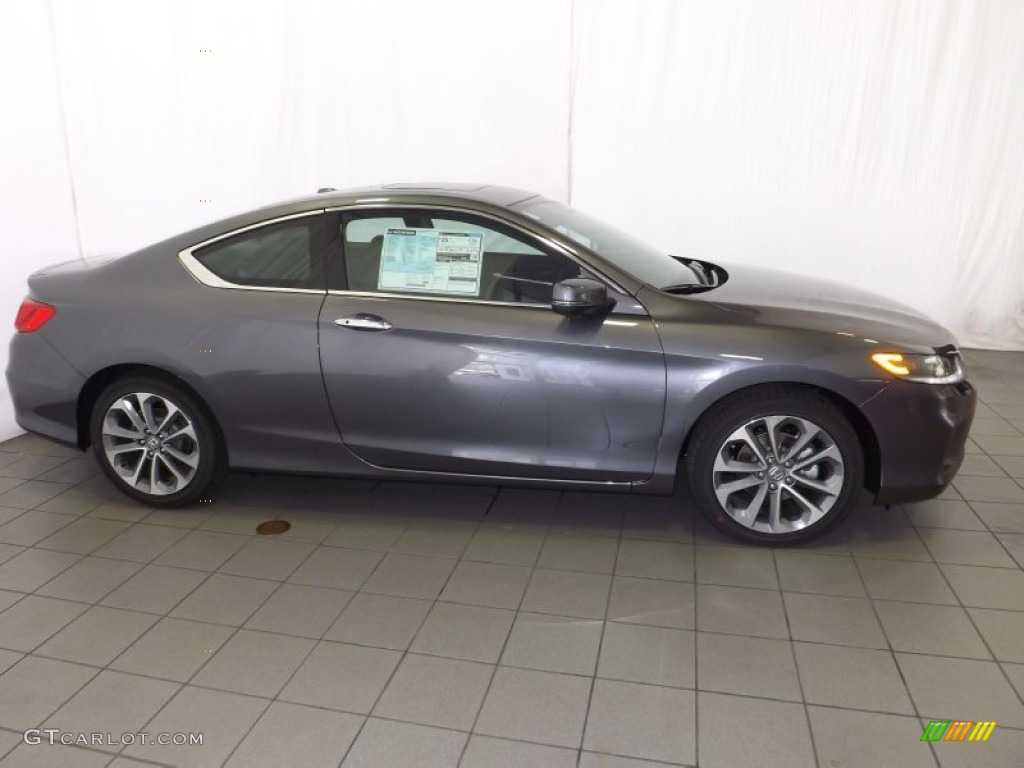 2014 Accord EX-L V6 Coupe - Modern Steel Metallic / Black photo #5