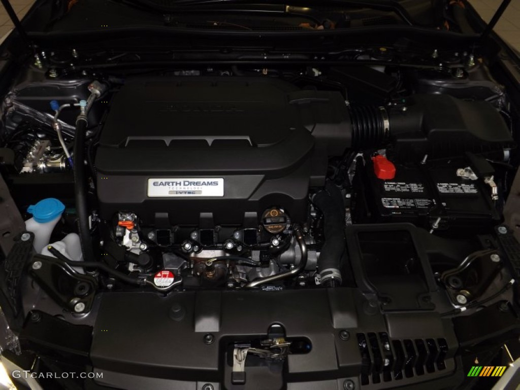 2014 Accord EX-L V6 Coupe - Modern Steel Metallic / Black photo #38