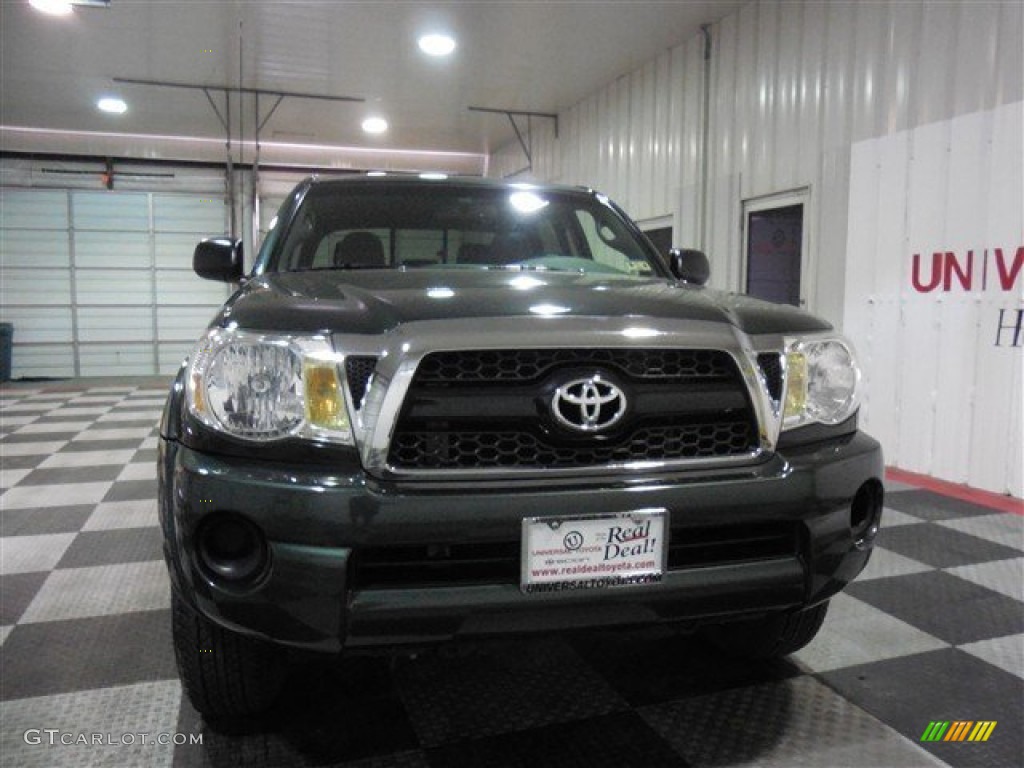 2011 Tacoma SR5 PreRunner Double Cab - Timberland Green Mica / Graphite Gray photo #2