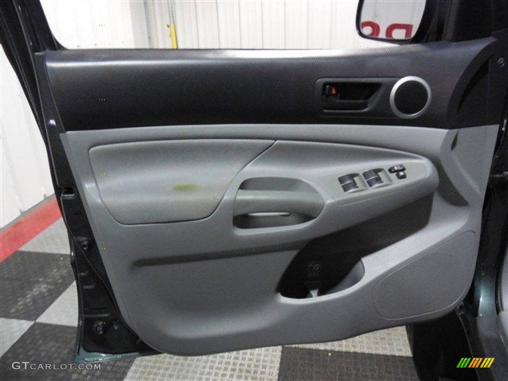 2011 Tacoma SR5 PreRunner Double Cab - Timberland Green Mica / Graphite Gray photo #9