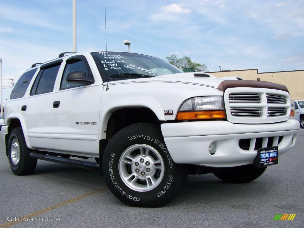 1998 Durango SLT 4x4 - Bright White / Beige photo #1