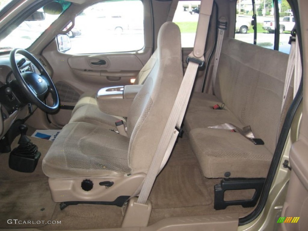 Medium Prairie Tan Interior 1999 Ford F150 Lariat Extended Cab 4x4 Photo #86684952