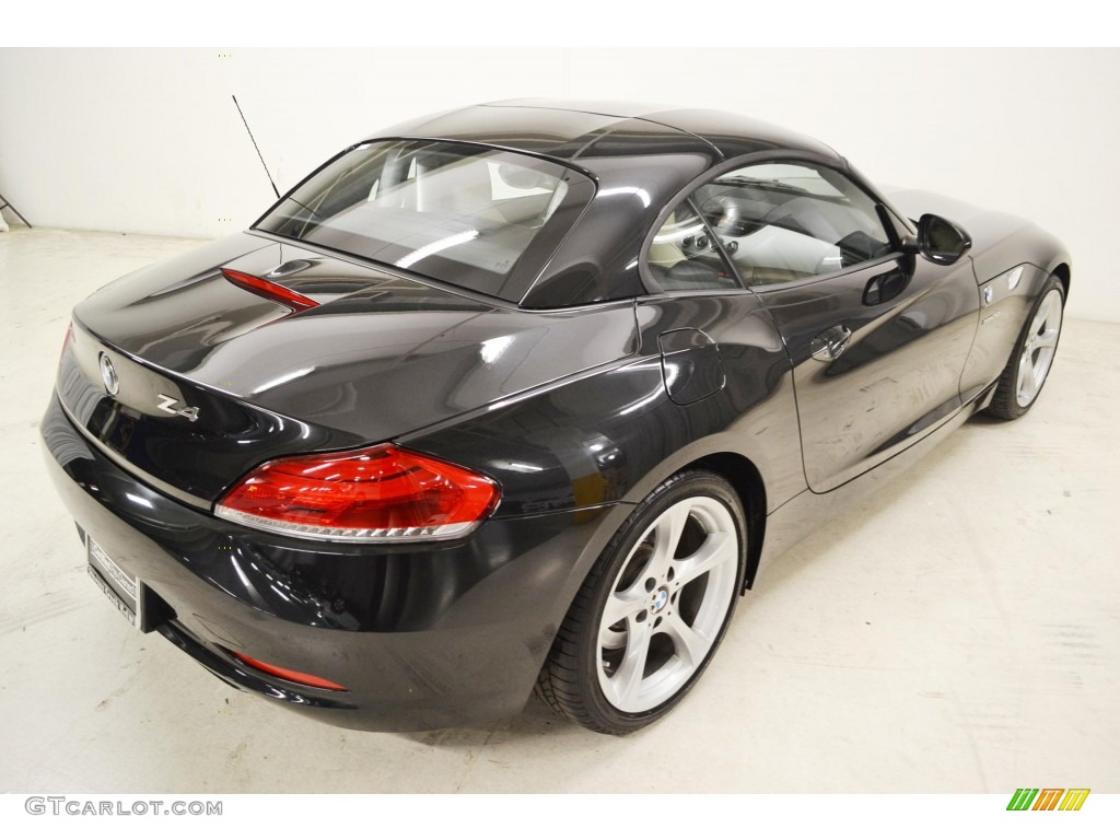 2011 Z4 sDrive30i Roadster - Black Sapphire Metallic / Beige photo #6