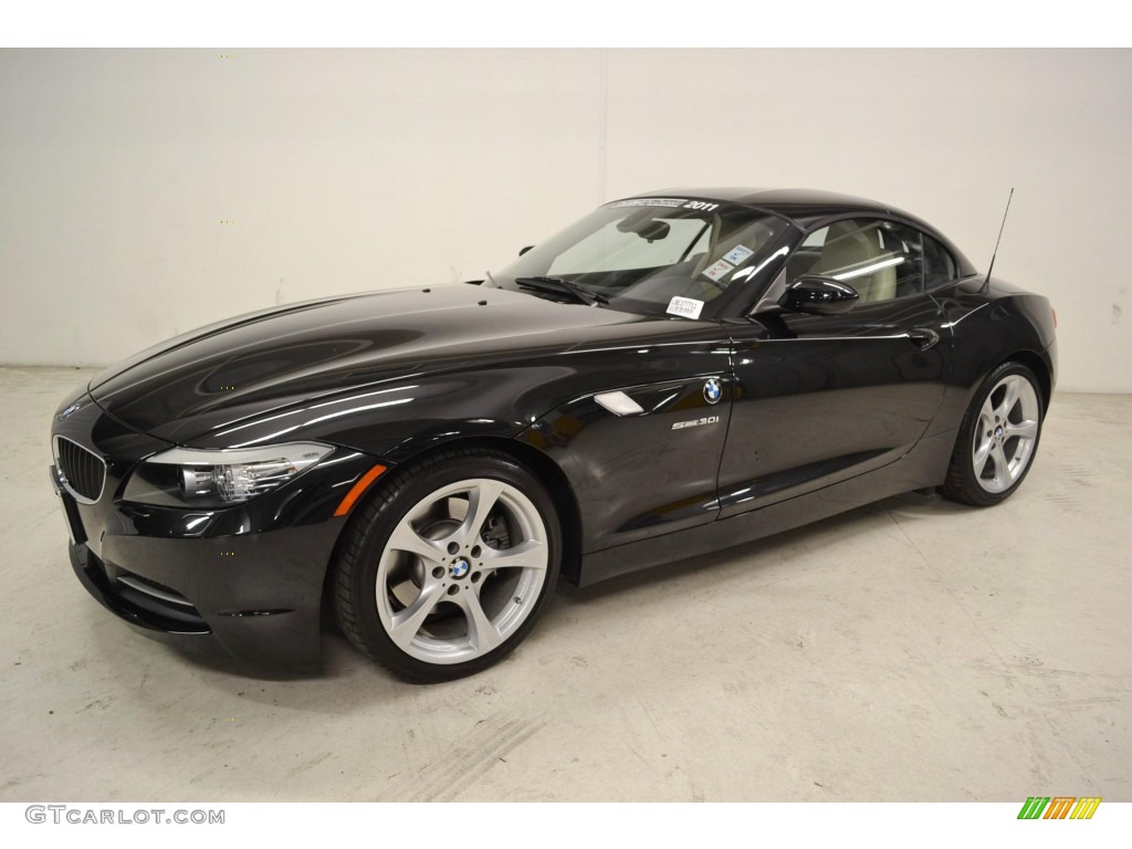 2011 Z4 sDrive30i Roadster - Black Sapphire Metallic / Beige photo #10