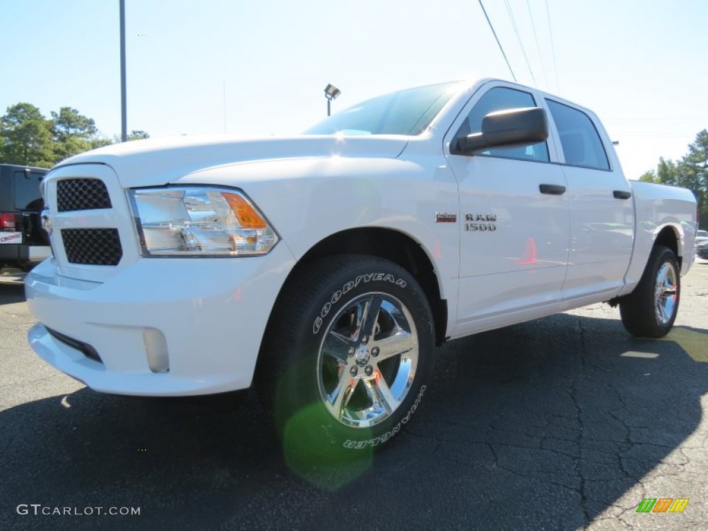 2014 1500 Express Crew Cab - Bright White / Black/Diesel Gray photo #3