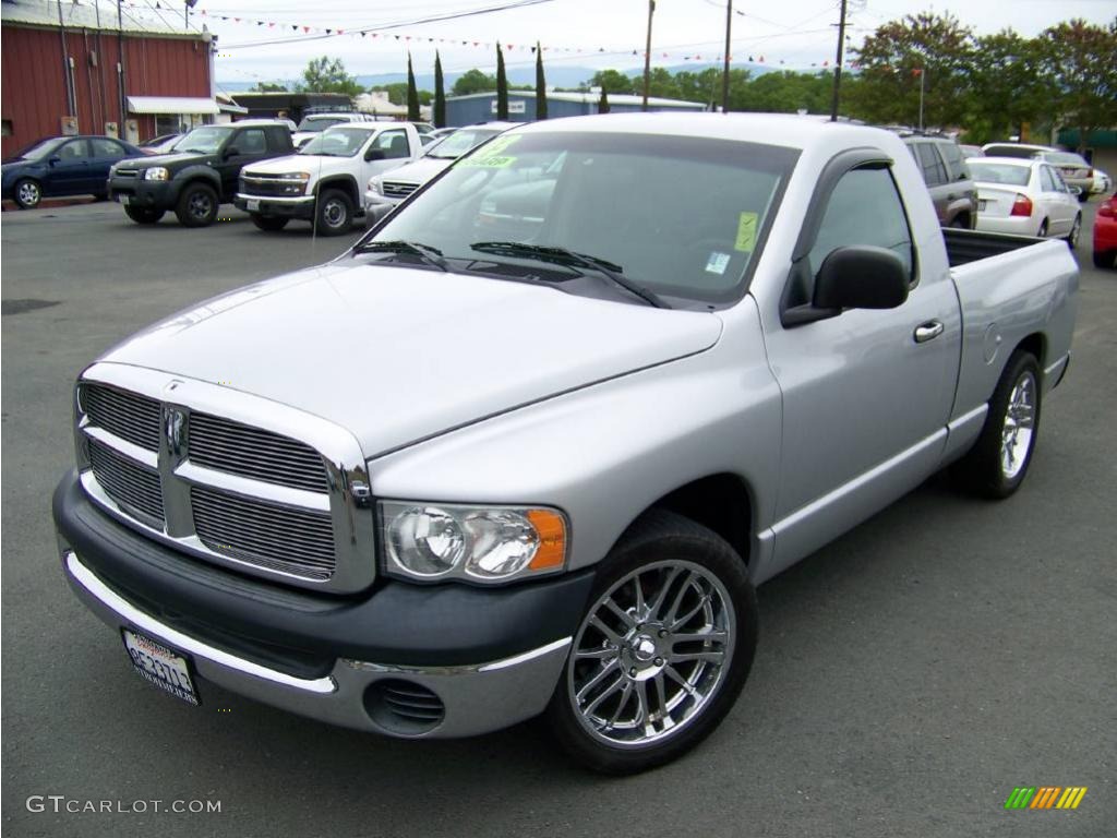 2003 Ram 1500 ST Regular Cab - Bright Silver Metallic / Dark Slate Gray photo #1