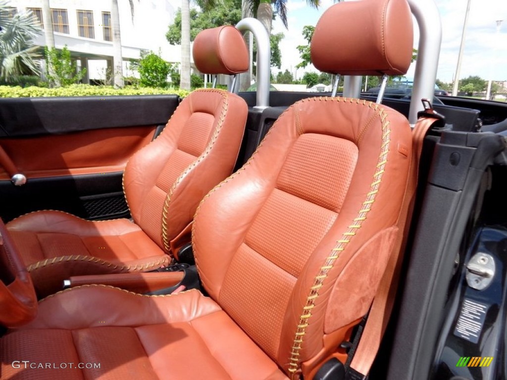 Amber Red Interior 2001 Audi TT 1.8T quattro Roadster Photo #86688063