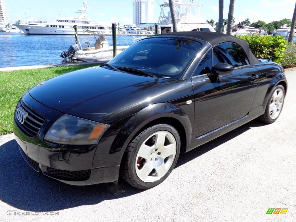 Raven Black Pearl 2001 Audi TT 1.8T quattro Roadster Exterior Photo #86688342