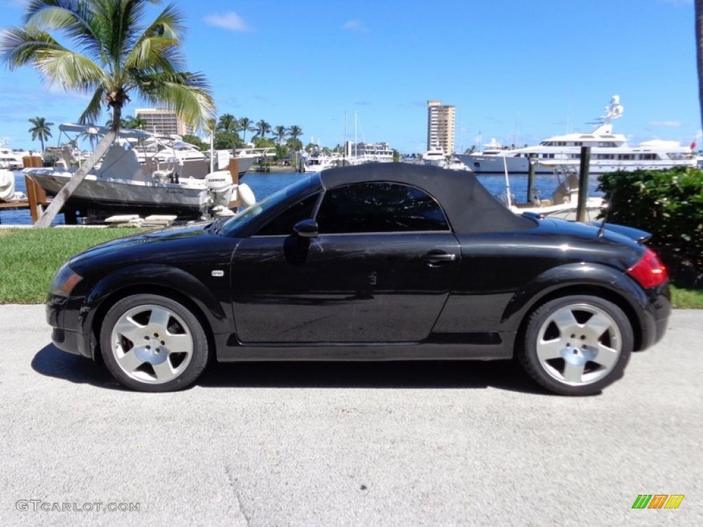 Raven Black Pearl 2001 Audi TT 1.8T quattro Roadster Exterior Photo #86688399