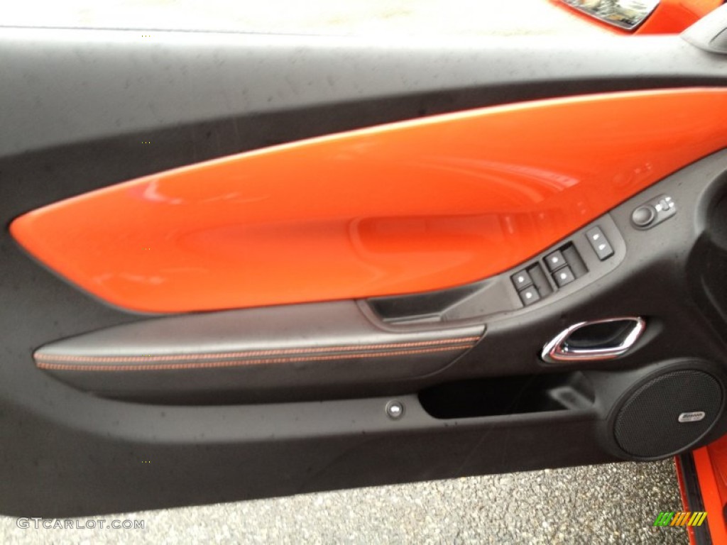 2012 Camaro SS/RS Convertible - Inferno Orange Metallic / Inferno Orange/Black photo #7