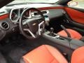 Inferno Orange/Black Prime Interior Photo for 2012 Chevrolet Camaro #86688798