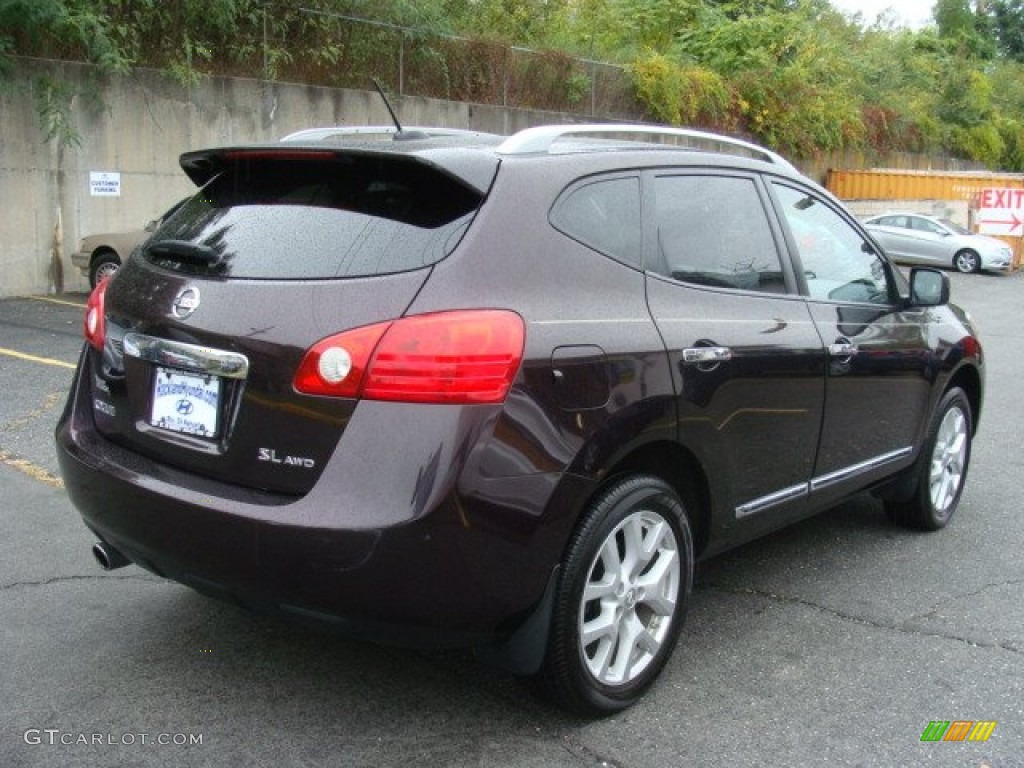 2011 Rogue SV AWD - Black Amethyst / Black photo #4