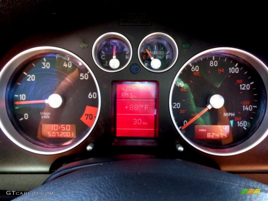 2001 Audi TT 1.8T quattro Roadster Gauges Photo #86689506